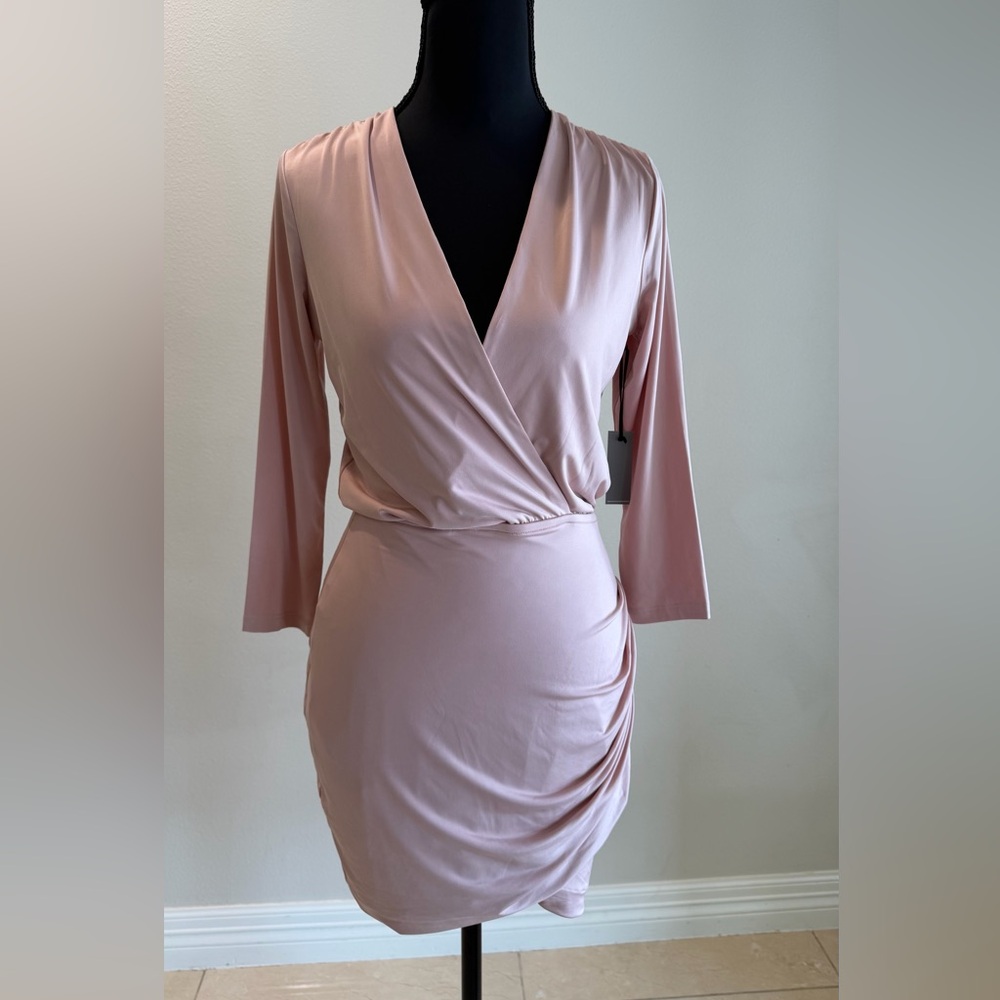 Lovers + Friends Blush Pink Bodycon Mini Dress